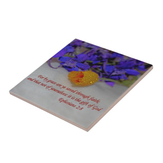 優美- Ephesiansの2:8によって タイル (側面)