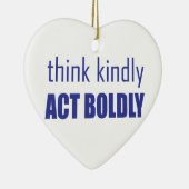 優考えしく大胆に行動する セラミックオーナメント (右)