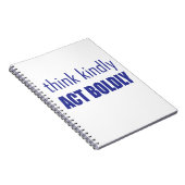 優考えしく大胆に行動する ノートブック (右側)