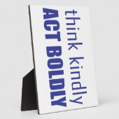 優考えしく大胆に行動する フォトプラーク (側面)