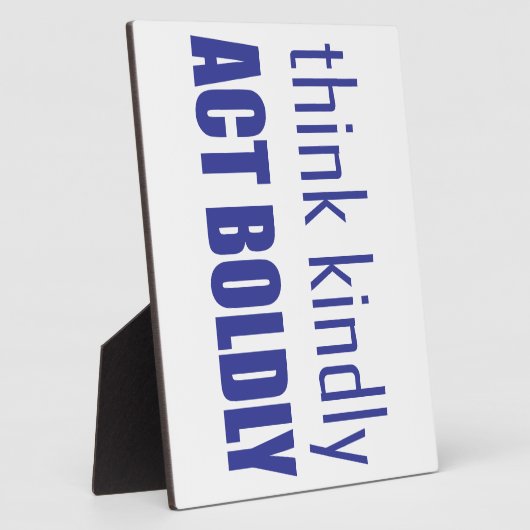 優考えしく大胆に行動する フォトプラーク (側面)