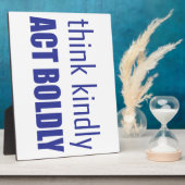 優考えしく大胆に行動する フォトプラーク (側面)