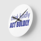 優考えしく大胆に行動する ラウンド壁時計 (傾斜)