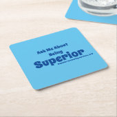 優良カウンセリングのコースター スクエアペーパーコースター (アングル)