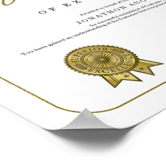 優良認定証 ポスター (角)