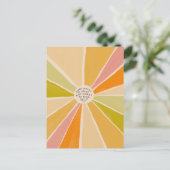 優話カラフルしい言葉感動的- 前向き ポストカード (スタンド正面)