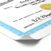 優越認定証、優しさ賞 ポスター (角)