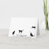 優雅さとシンプル。晴れの誕生日の挨拶 カード (裏面)