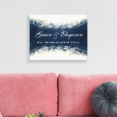 優雅さと優雅さは決してスタイルから消えない キャンバスプリント (インサイチュ (リビング))