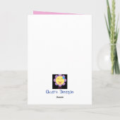 優雅さと美しいカスタマイズ可能なAfrocentric誕生日 カード (裏面)