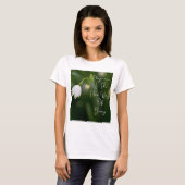 優雅さは新しい緑の花の仕方である Tシャツ (正面フル)