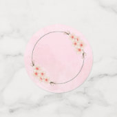 優雅さを添えるピンクの花のテーブルコンフェッティ コンフェッティ (スモール正面)