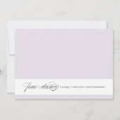 優雅さ|ブライダルシャワーの招待 招待状 (裏面)