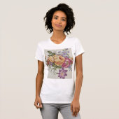 優雅さ:磁器にインスパイアされたTシャツ Tシャツ (正面フル)