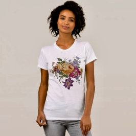 優雅さ：磁器にインスパイアされたTシャツ Tシャツ