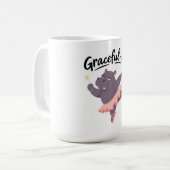 優雅っぽいカワウソバレリーナ コーヒーマグカップ (正面左)