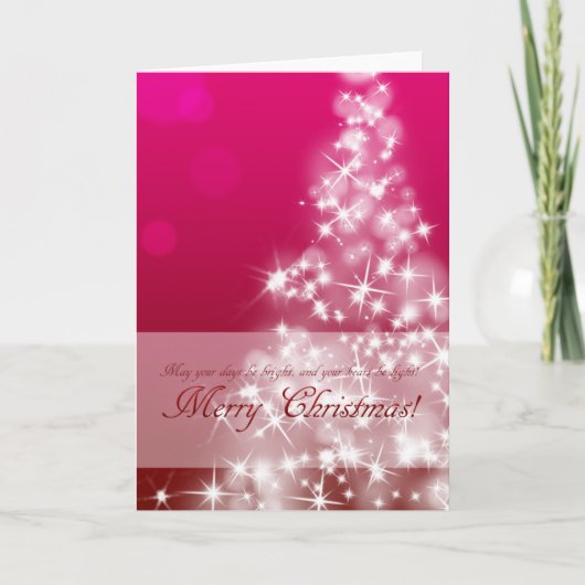 優雅でキラキラなクリスマスカード シーズンカード (正面)