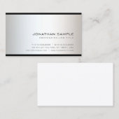 優雅でクリーンなプロフェッショナルプモダンラユニークイン 名刺 (正面/裏面)