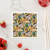 優雅でスタイリッシュ豪華なヴィンテージ模様 スタンダードカクテルナプキン (インサイチュ)