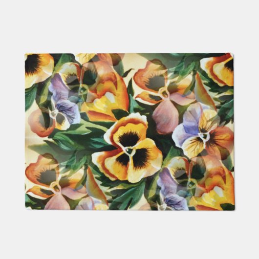 優雅でスタイリッシュ豪華なヴィンテージ模様 ドアマット (正面)