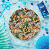 優雅でスタイリッシュ豪華なヴィンテージ模様 ペーパープレート (パーティー)