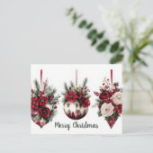 優雅で華やかなクリスマス ポストカード (スタンド正面)