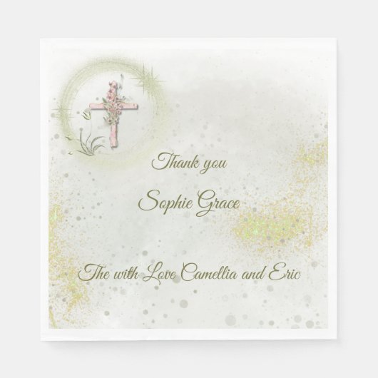 優雅で輝くクロス紙ナプキン スタンダードランチョンナプキン (正面)