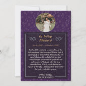 優雅なお別れ：フローラ葬儀とフォトインビ 招待状 (正面)