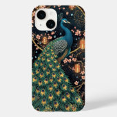 優雅なくじゃくと桜の芸術 Case-Mate iPhoneケース (裏面)