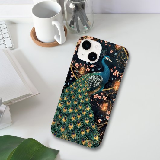 優雅なくじゃくと桜の芸術 Case-Mate iPhoneケース