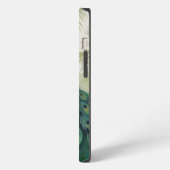 優雅なくじゃく iPhoneケース (左側面)