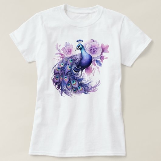 優雅なくじゃく Tシャツ (デザイン正面)