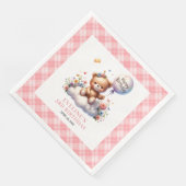 優雅なくまの風船 ピンクの花 女子 昼寝 (コーナー)