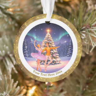 優雅なくるみ割り人形バレエ クリスマス バレリーナ ギフト オーナメント