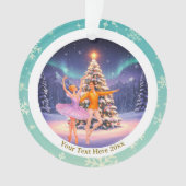 優雅なくるみ割り人形バレエ クリスマス バレリーナ ギフト オーナメント (正面)