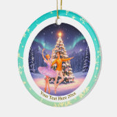 優雅なくるみ割り人形バレエ クリスマス バレリーナ ギフト セラミックオーナメント (左)