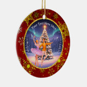 優雅なくるみ割り人形バレエ クリスマス バレリーナ ギフト セラミックオーナメント (右)