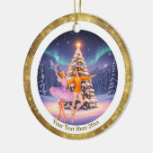 優雅なくるみ割り人形バレエ クリスマス バレリーナ ギフト セラミックオーナメント (左)