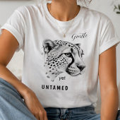 優雅なのに野生のまま チーター ミニマリスト 動物デザイン Tシャツ
