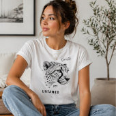 優雅なのに野生のまま チーター ミニマリスト 動物デザイン Tシャツ