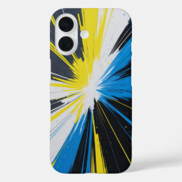 優雅なはっきりした抽象芸術 iPhone 16ケース