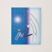 優雅なアイススケーター ジグソーパズル (縦)