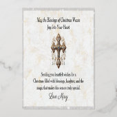 優雅なアフリカ系アメリカ人の天使の女神 スピリチュアル 箔シーズンカード (裏面)