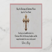 優雅なアフリカ系アメリカ人の天使の女神 スピリチュアル 箔シーズンカード (裏面)