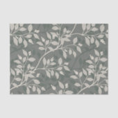 優雅なアースカラーの植物模様「Wandering Leaves」 薄葉紙 (正面)