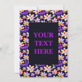 優雅なアールヌーボーフローラウォーターカラー招待状 招待状 (正面)