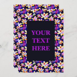 優雅なアールヌーボーフローラウォーターカラー招待状 招待状