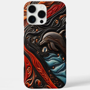 優雅なイルカの躍動 iPhone 16 PRO MAXケース