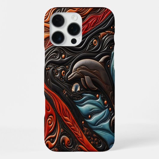 優雅なイルカの躍動 iPhoneケース (裏面)