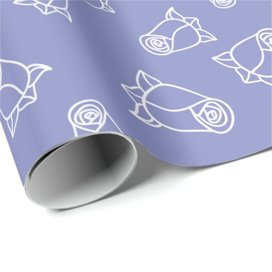 優雅なウェディングローズ シンプルデザイン シームレス ラッピングペーパー (ロールコーナー)